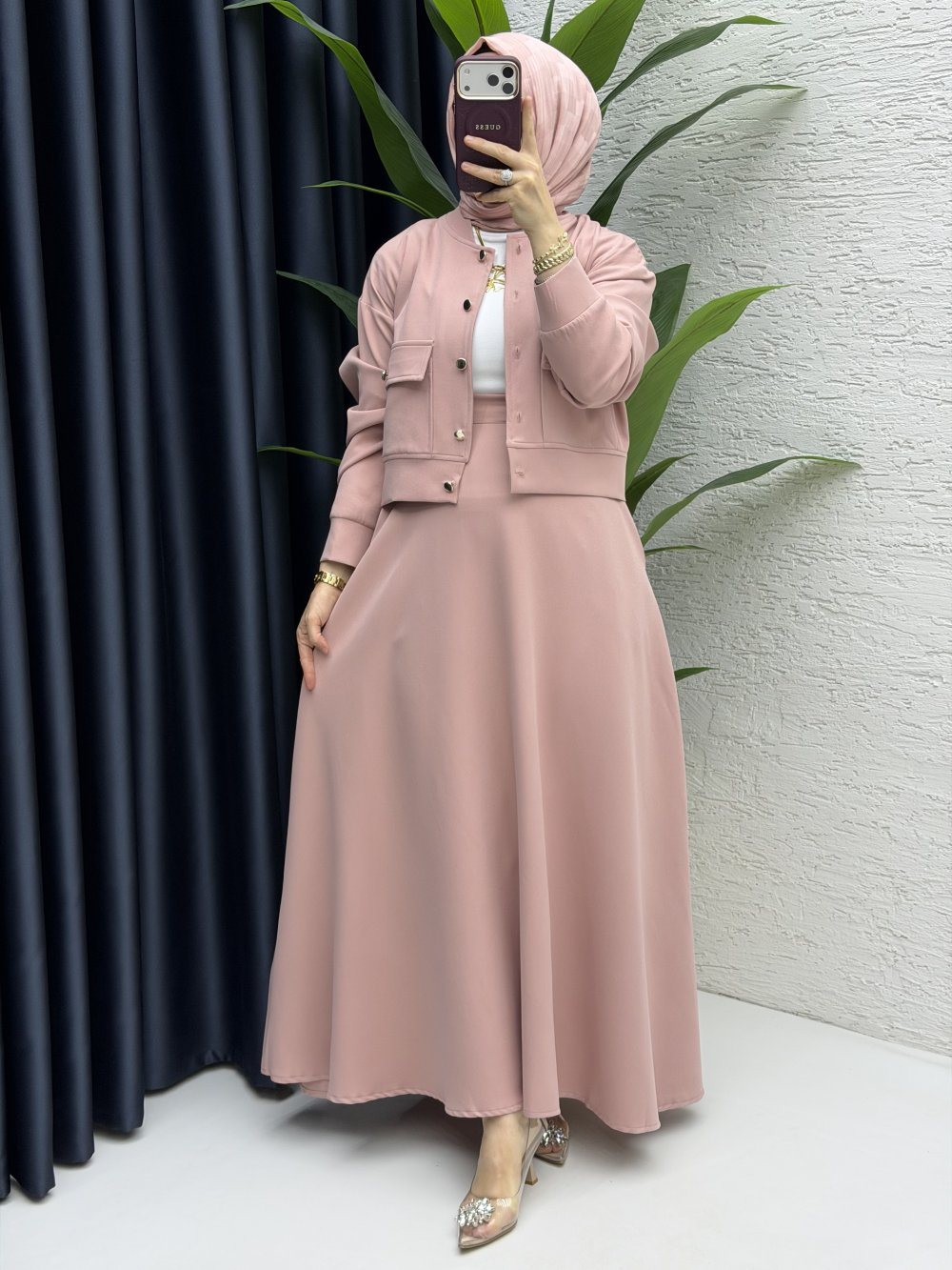Nazenin Etekli Takım Tesettür Giyim – fotoğraf 1