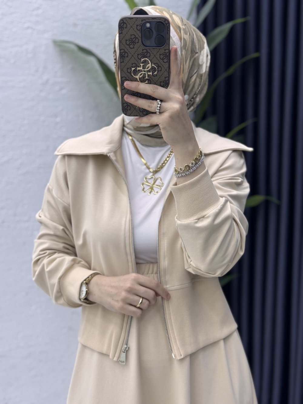 Liyan Etekli Takım Tesettür Giyim – fotoğraf 1